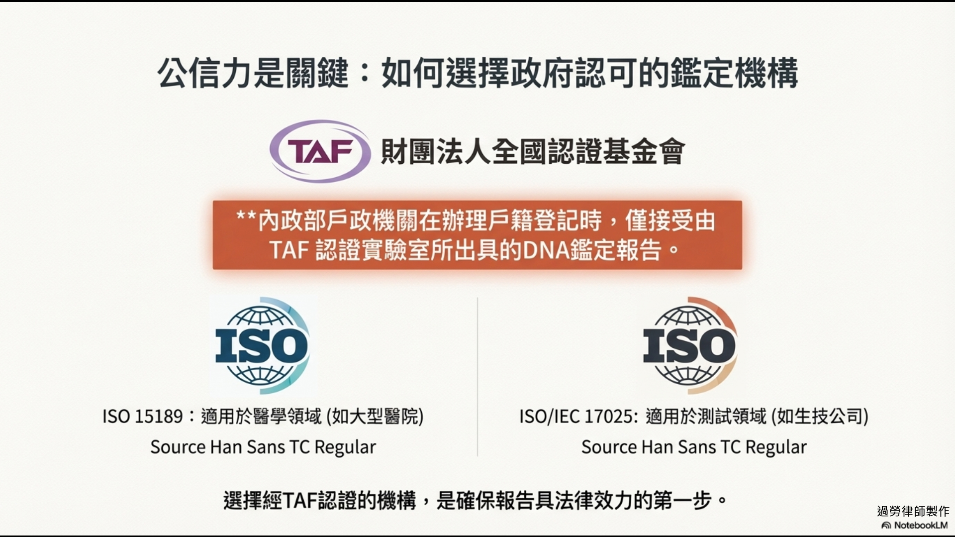 TAF認證機構的重要性