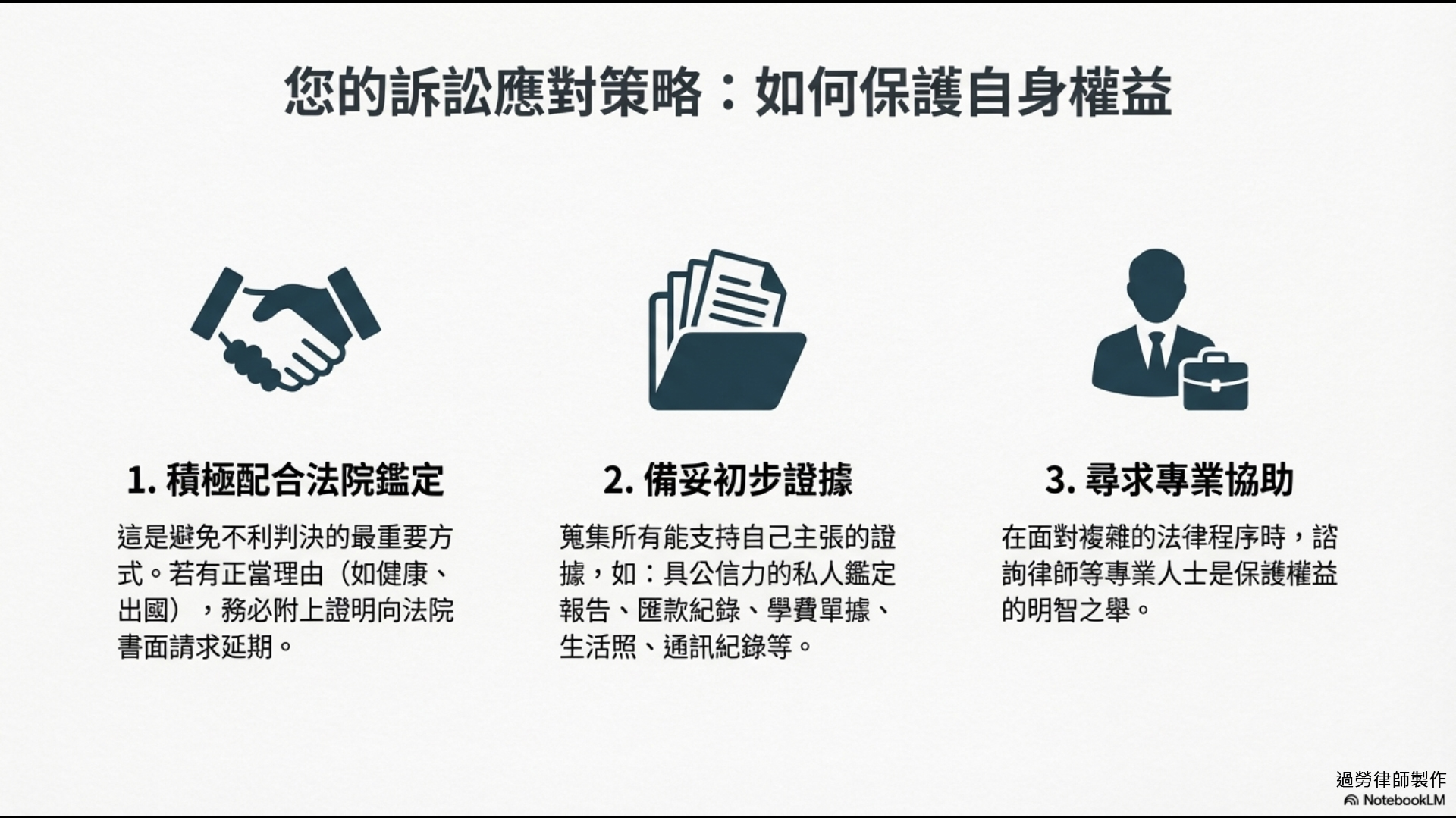 訴訟應對策略